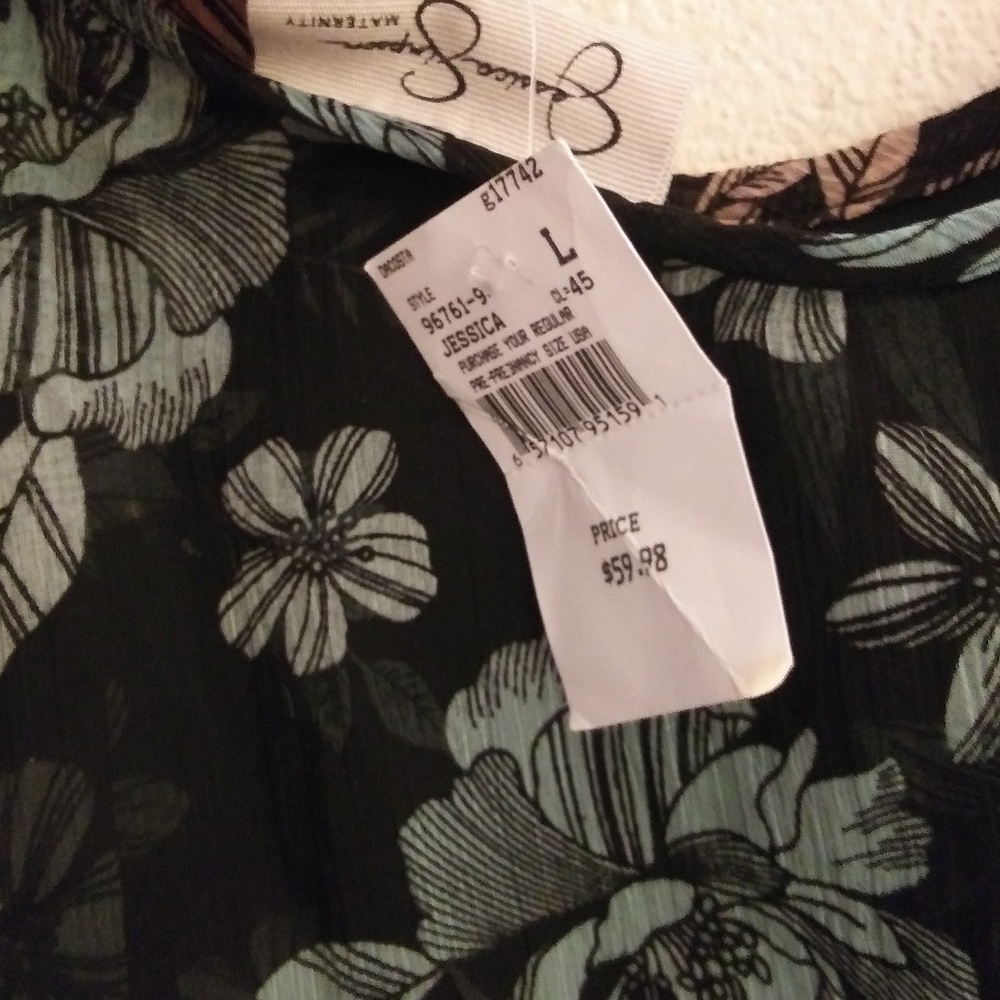 JESSICA SIMPSON FLOOR LENGTH MATERNITY DRESS NWT